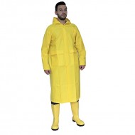 Abrigo impermeable con bolsillos